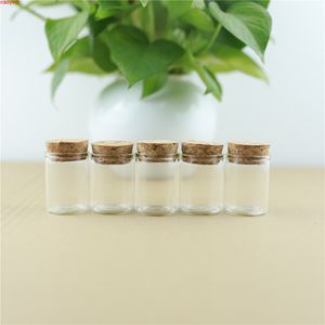 24 pièces/lot 30*40mm 15ml bouteille en verre avec bouchon de Tube à essai en liège bouteilles d'épices conteneur bocaux flacons bricolage artisanathaute qualité