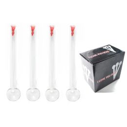 24 -stcs/lot glazen oliebranderpijp met liefde rozenbloem insider filtertips 6 inch rookpijpen voor dab rig bong dhl gratis ll