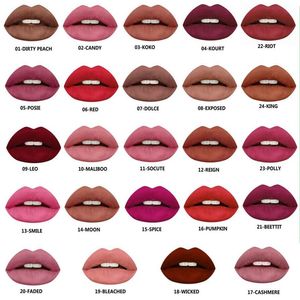 15 stks / partij Hot Selling Matte Lipstick Maquiagem Batom Langdurige Labial Mate Make Lip Stick Beauty Make Up Batons