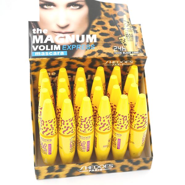 Mascara maquillage facile 24 pièces/lot Mascara Ultra-Volumateur imperméable fibre libre vltamln-e longue durée épais noir 8217