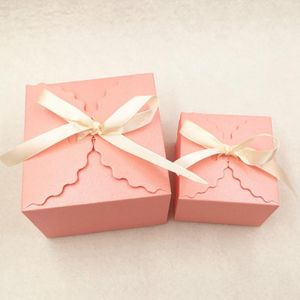 24pcs papier coloré amour fête de mariage faveurs coffrets cadeaux artisanat emballage Boxadd ruban cuisson gâteaux biscuits peut jllzZk