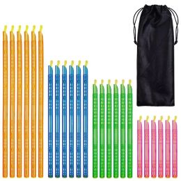 24pcs Sac en plastique Clip de joint de rangement bâton Sac de rangement maison