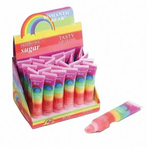 24pcs Rainbows hydratant lèvres baume teinte soin en vrac gelée sucre baume à lèvres savoureux rouge à lèvres brillant brillant à lèvres maquillage rouge à lèvres ensemble J0hJ #