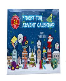 24 -stcs/set Christmas Toys Xmas Countdown Calendar Sensory Pack Christmas Blind Box Advent Kalender Kerstdoos BWD9790 Sea Shipping4053056