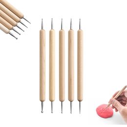 24 -stcs/Set Pottery Clay Sculpting Tools Kit, keramische waxkleien snijgereedschap voor kunstvaartuig Pottery Sculpting Modellering Tool Set