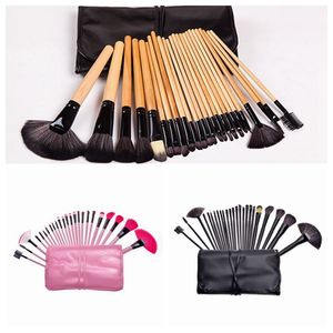 24pcs ensemble pinceaux de maquillage professionnel ensemble visage yeux doux mélange pleine fonction maquillage artiste brosse outils de beauté kit de qualité supérieure