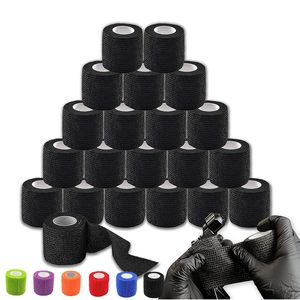 24 pièces poignée de tatouage bande de couverture enveloppes bandes non tissées imperméable auto-adhésif doigt poignet Protection accessoires de tatouage 220519