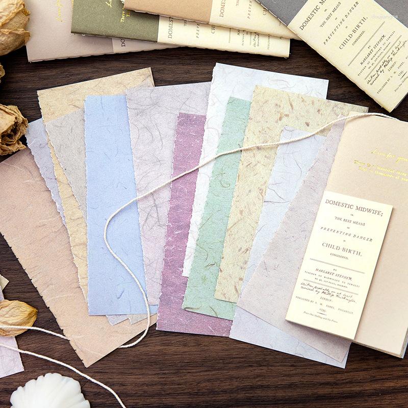 24pcs Vintage Material Paper Texture Junk Journaling Decoration DIY Scrapbooking Book Page Collage Craft Background