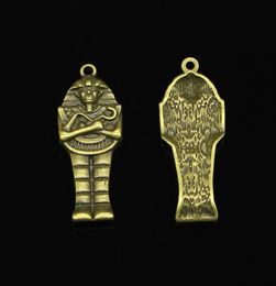 24 pièces breloques en alliage de Zinc plaqué Bronze Antique momie égyptienne sarcophage breloques pour la fabrication de bijoux bricolage pendentifs faits à la main 4518mm3241697
