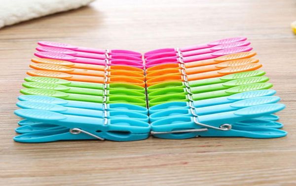 24 PCSSet Travel Lavandry Ropa Pins Pegus colgantes Clips Pasteles de plástico Ropa de ropa Suministros para el baño de la cocina 6141654