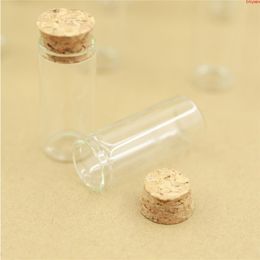 24 pièces 10 ml 22 * 50mm Bouteilles En Verre Tube À Essai Bouchon En Liège Mini Conteneur À Épices Petits Bocaux De Bricolage Flacons Minuscule verre de haute qualité Iorwb