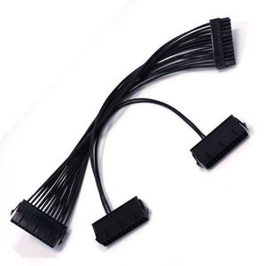 24Pin Dual PSU Power Extension Cable PC Three Supply Synchronisation Connector 12,6 inch / 32 cm