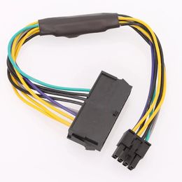 24pin tot 2-poorts 6pin adapterkabel voor HP Elite 8100 8200 8300 800G1 Moederbord Voedingsvoorziening PSU Converter Cord 18AWG 30 cm