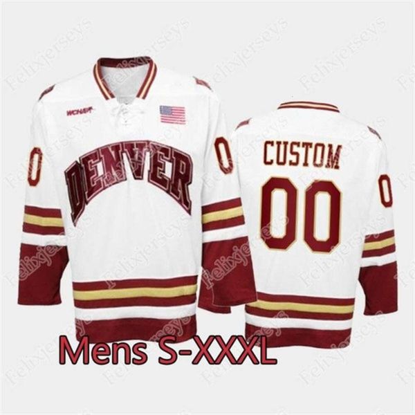 24S 2020 Pioneros de Denver 26 Paul Stastny Will Butcher Glenn Anderson Bobby Brink Matt Carle Cole Guttman Ryan Barrow NCAA College Hockey Jersey