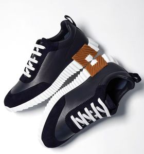 24s luxe ontwerp mannen stuiteren sneaker schoenen kalfsleer suède geiteskin licht sole trainers marine witte zwarte groothandel casual wandelontwerper skate schoen EU38-46 doos