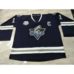 24S Hombres Tage CHL Rimouski Oceanic 11 Alexis Lafreniere Frederik Gauthier con parche del 50 aniversario Hockey Jersey personalizado cualquier nombre o número