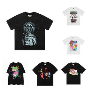 24s heren t -shirt spelen anime heren vrouwen tee depts t shirts zwarte mode afdruk man losse paar high street korte mouw t -shirt streetwear ins splash letter round nek