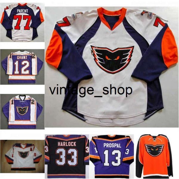 24S vintage Philadelphia Phantom Hockey Jerseys David Hallock PARENT PROSPAL Jeff Carter Claude Giroux Frank Bialowas Sean McCosh Sullivan Road Jeff Carter Jersey