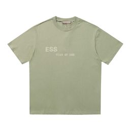 24ss 1977 ESSENTIALS Vintage heren designer T-shirts met korte mouwen Mode T-shirt volledig katoen FOG dubbele lijn Essentail T-shirt Effen T-shirts Heren T-shirt maat S-XL