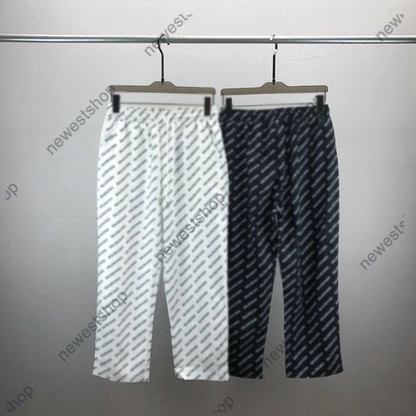 24SS Pantalon d'automne pour hommes Designer Luxury Noir blanc brun pantalon de survêtement classique pantalon imprimé pantalon décontracté