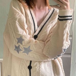 24SS Autumn/Winter Solid Color Long Sleeve Cardigan Vrouwelijke forensen Europese Batwing Breide Beige White Single Breasted Sweater Coat