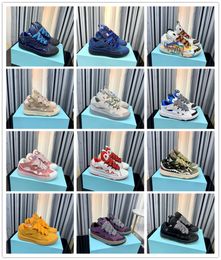 24ss Merk designer casual schoenen Curb Bumpr Bur House Heren Dames Mode loopschoenen Catwalk Stiksels Kleur Lage Loafers Ademende Sneakers35-46