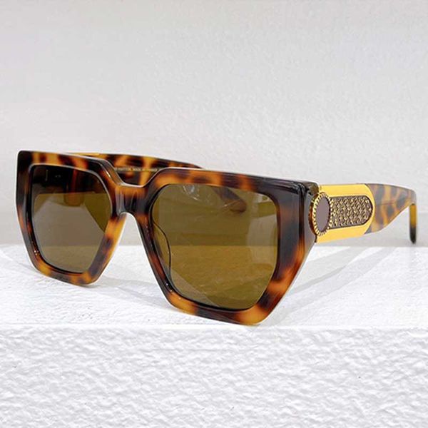 24ss Gafas de sol de diseñador de marca Z2038E nuevas gafas de sol retro de moda para mujer montura de acetato de color ágata logotipo de metal dorado UV400 lentes marrones gafas de fiesta de calidad superior