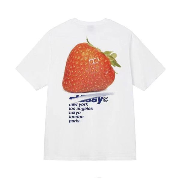 Tshirt Stussy Brand 24SS Shirt Mens Cormeau de créateur Stussys Shirt for Men Graphic Courte manche Tee Hiphop Design Summer Street Sport Vêtements Stussy Tops Us S 878