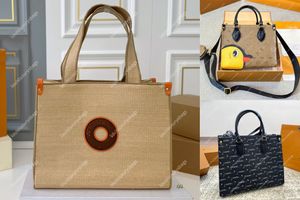 24SS by the Pool Collection sur Thego MM Woman Grass Woven Tote Bag 6a Toomne de haute qualité Artiste CO CO BRANDED HABAD SCHAG WEMPER BAG PM PM