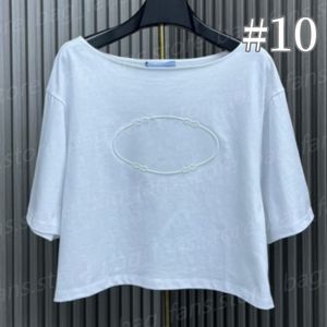 24SS Clean Fit PRD Fashion Designer T-shirts Summer Tops de luxe à manches courtes à manches courtes avec bande ou logo mental