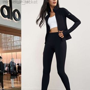 24Ss Desginer Al Yoga Aloyoga Femmes Veste Aloos Automne Et Hiver Doublure Chaude Avec Fermeture À Glissière En Peluche Veste De Sport À Capuche Lâche Casual Polyvalent À Capuche 2024 Sport 405