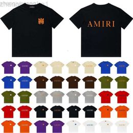 24SS Designer Amris T-shirt Chao merk voor- en achterkant letters bedrukt casual hiphop high street ronde hals korte mouw T-shirt met halve mouw