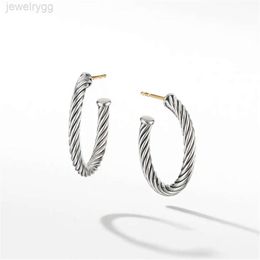 24SS -ontwerper David Yumans Yurma Jewelry AA kleine kabelring oorbellen populair Newline Home YA