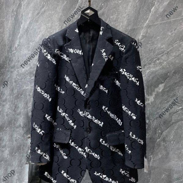 24ss Designer Mens Suits Blazers Luxury Western Style Small Suit Veste Men Collaborative Edition Coats Femme Moyen Longueur Mabinet Vestes surdimensionnées