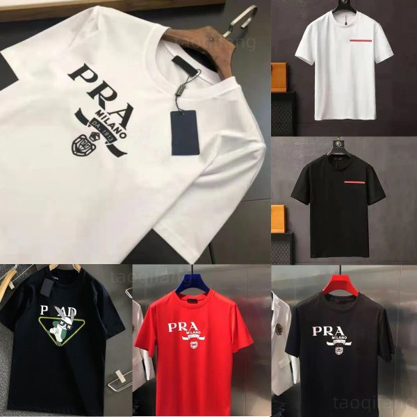 24SS Diseñador Camisetas para hombre Camisetas de verano de peso pesado para hombres Camisetas sueltas Moda Algodón Casual con letras Imprimir Mangas cortas Top Venta de lujo Streetwear Tamaño S-XX