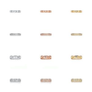 24SS Designer Ring For Women Luxury Diamond Ring Heren Dubbel T Open Love Ring Wedding Gold Ring Populaire mode klassieke hoogwaardige sieraden met blauwe doos
