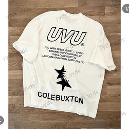 24SS Designer T-shirts Cole Buxton X UVU Street Fashion Brand CB Tshirt Lettre Imprimer T-shirt surdimensionné Broderie Cole Buxton Summer Bre 1105