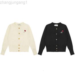 24SS Designer Viviane Westwood Viviennewestwood Sweat à capuche West Wood Empress Dowager Saturn Brodé Pull tricoté Cardigan en laine