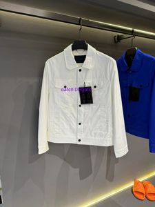 24SS vroege lente nieuwe heren- en damesdenimjas casual mode heren trenchcoat designer jas polyester vezelstof 558
