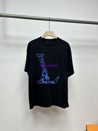 24SS début du printemps nouveau t-shirt de créateur pour hommes imprimé t-shirt pour hommes à la mode en coton t-shirt décontracté à manches courtes hip-hop vêtements de rue chemise de luxe 862