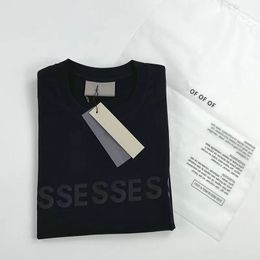 24SS Esse Tshe Tshirt Mens Designer T-shirts Summer Fashion Simplesolid Black Letter Impring Tshirts Couple Top Men White Men Shirt Casual Loose