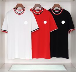 24SS Europe et les États-Unis New Designer Summer Polo Star Slim Fashion Imprimé Double fil à manches courtes Coton T-shirt pour hommes décontractés