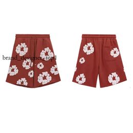 24SS modemerk Kapok Shorts Nieuwe Enimears Heren Shorts Foam Print, losse en dames losmakende sport en vrijetijdspaar vijfpunts strandbroek Kapok Denim 8210