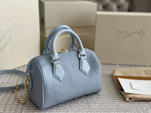 24SS Mode marque de luxe Designer pour femmes New Dream Ice Blue Pillow Bag Sac à main pour femme Sac à bandoulière Sac à bandoulière Sacs de maquillage Sac à main