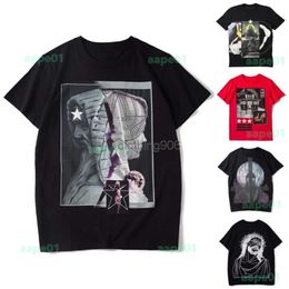 24SS Fashion Mens Designer T-shirts Hommes Femmes Hip Hop Summer T-shirt Crew Cou 3D Géométrie imprimée à manches courtes