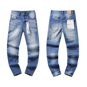 24SS Fashion Mens plus taille Bouton Bouton Pantalon denim à la mouche avec trous déchirés idéaux pour les pantalons de jeans bleu lavé décontracté urbains Botts Skinny Fit 0328