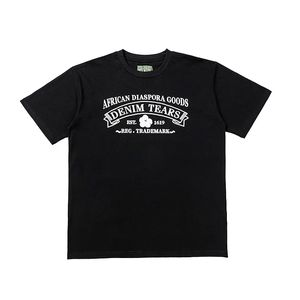 24SS Groen Blauw Geel Zwart Wit T-shirt Mannen Vrouwen 1:1 Beste Kwaliteit Bladerdeeg Klassieke Print T-Shir Tee top
