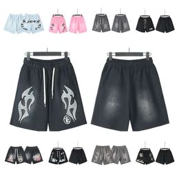 24SS Hellstar Shorts Mens Shorts Studios Sonne comme Heaven Men Women Quality Quality Superdiaship Breechs Hell Star Shorts rétro Water Washing Ak