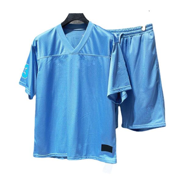 T-shirt de Hockey sur glace 24ss, maillot de plage pour hommes, col en V, t-shirt en maille d'été, t-shirt à manches courtes, ensembles de Shorts, survêtement