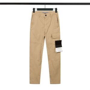 24SS Island Spring Cotton Badge Borduurvracht Pants Stone Casual Pocket Lange broek Zietbouwen Hoge kwaliteit Oversized Hip Hop Pants 03